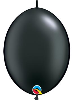 50 globos link o loon negro perlado (30,4cm) - Quick Link Solid Colour