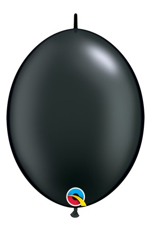 50 globos link o loon negro perlado (30,4cm) - Quick Link Solid Colour