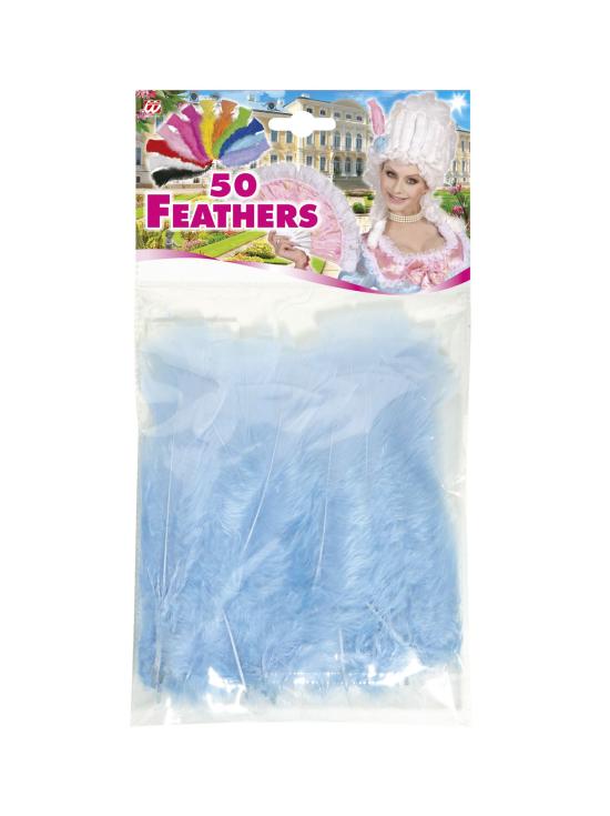 50 Plumas Adulto Unisex, Brasileños, Carnaval Brasileño, Fiestas Temáticas, 10 Cm Aprox.