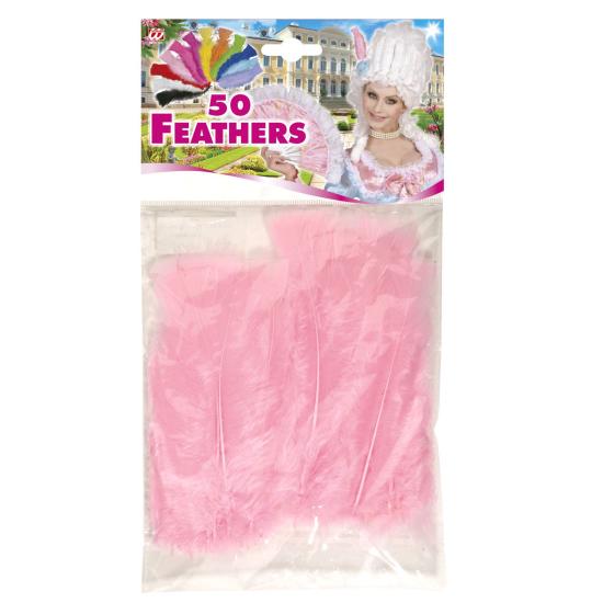 50 Plumas Adulto Unisex, Brasileños, Carnaval Brasileño, Fiestas Temáticas, 10 Cm Aprox.