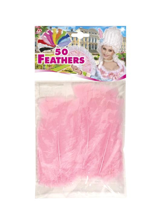 50 Plumas Adulto Unisex, Brasileños, Carnaval Brasileño, Fiestas Temáticas, 10 Cm Aprox.