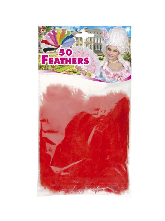 50 Plumas Adulto Unisex, Brasileños, Carnaval Brasileño, Fiestas Temáticas, 10 Cm Aprox.