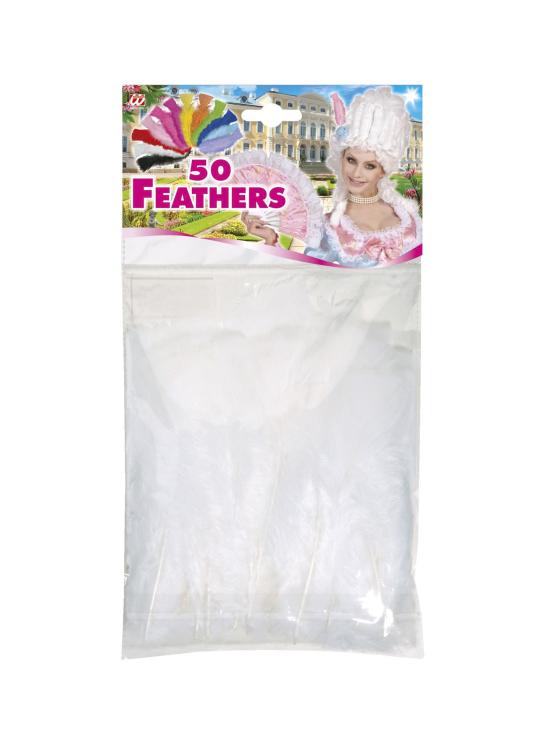 50 Plumas Adulto Unisex, Brasileños, Carnaval Brasileño, Fiestas Temáticas, 10 Cm Aprox.