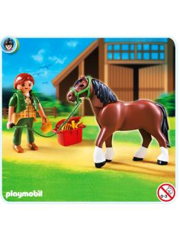 5108 Shire con Establo Rojo y Gris PLAYMOBIL