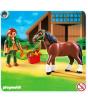 5108 Shire con Establo Rojo y Gris PLAYMOBIL