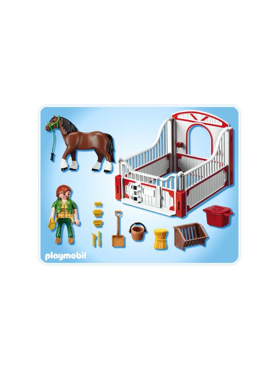 5108 Shire con Establo Rojo y Gris PLAYMOBIL