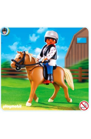 5109 Haflinger con Establo Verde y Beis PLAYMOBIL