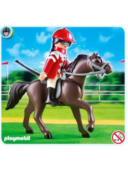 5112 Caballo Árabe con Establo Marrón y Amarillo PLAYMOBIL