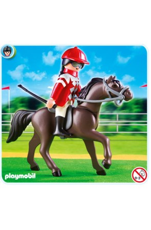5112 Caballo Árabe con Establo Marrón y Amarillo PLAYMOBIL
