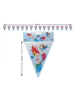 6 Banderines Sirenita 2 m