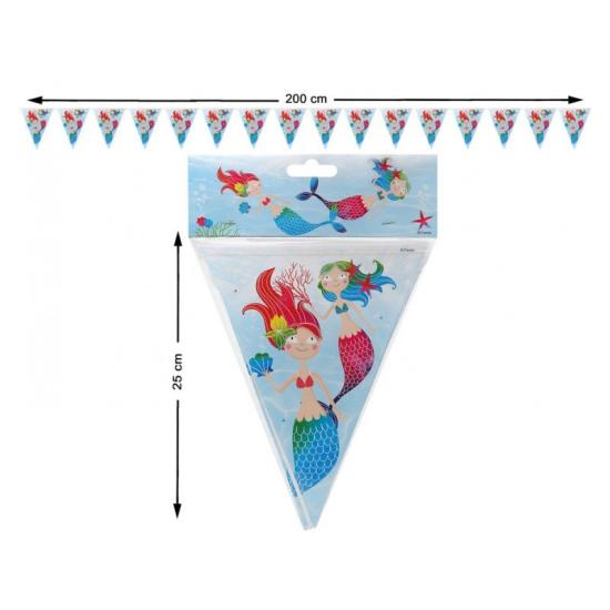 6 Banderines Sirenita 2 m 6 Banderines Sirenita 2 m