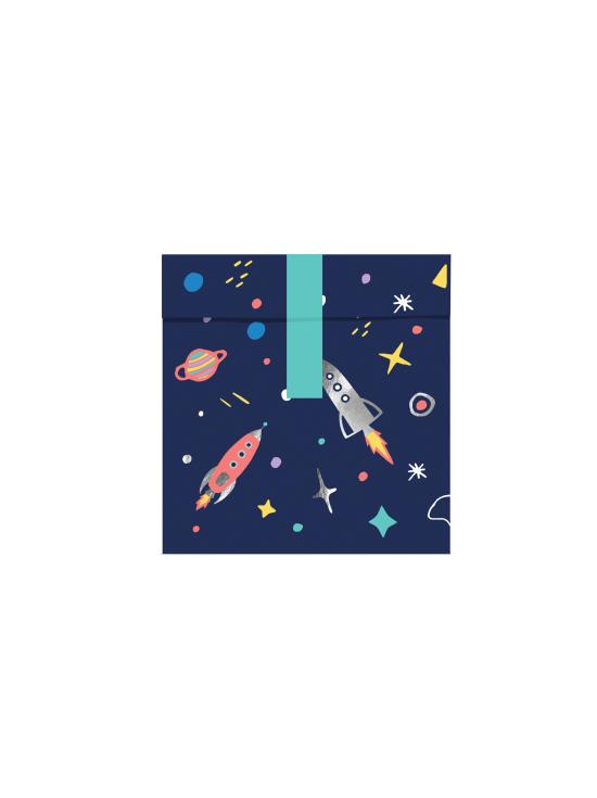 6 bolsas estampado multicolor de espacio de papel - Space Party