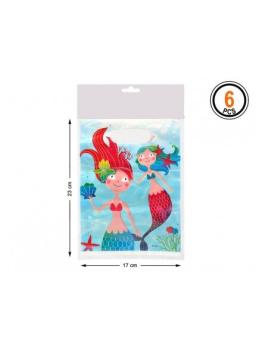 6 Bolsas Regalo Sirenita