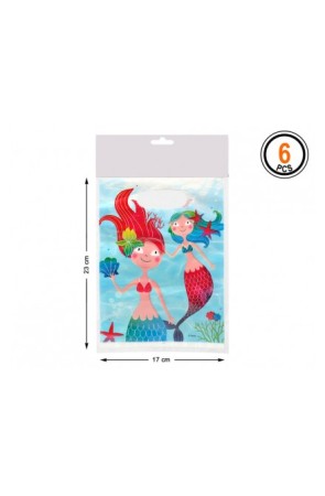 6 Bolsas Regalo Sirenita