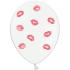 6 globos con besos rojos (30 cm)