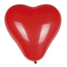 6 globos de látex con forma de corazón (25 cm)
