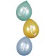 6 globos de látex de sirenas - Mermaid Collection