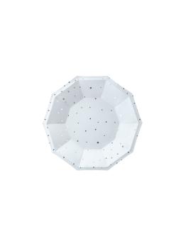 6 platos azul pastel con estrellas doradas de papel (18 cm)