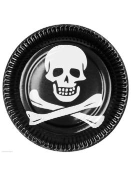 6 Platos Calavera 23 cms