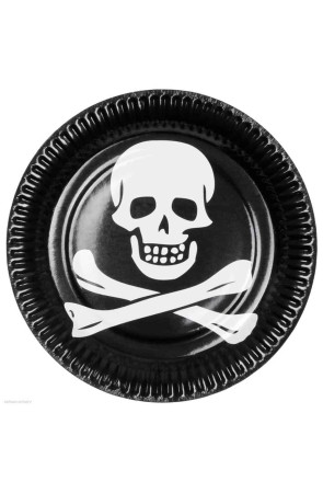 6 Platos Calavera 23 cms