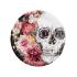 6 platos de esqueleto con flores (23 cm)