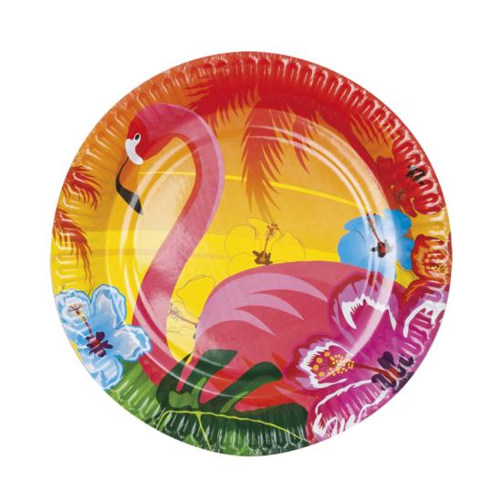 6 platos flamenco hawai (23cm) - Hibiscus 6 platos flamenco hawai (23cm) - Hibiscus