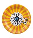 6 platos Hippie 23cm