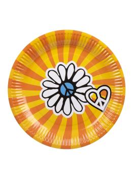 6 platos Hippie 23cm