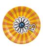 6 platos Hippie 23cm