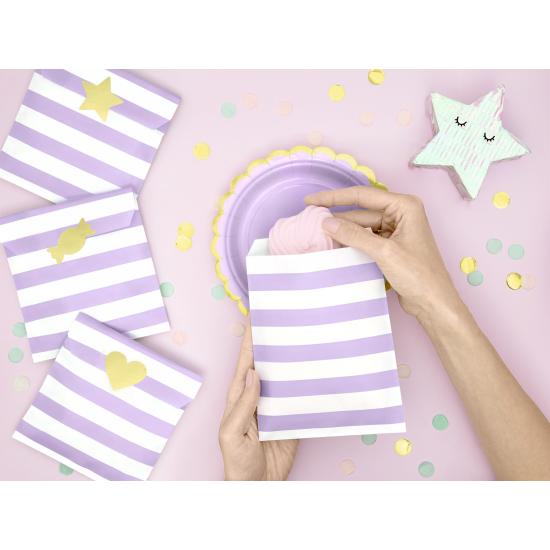 6 platos morados pastel de papel (18 cm) - Yummy 6 platos morados pastel de papel (18 cm) - Yummy