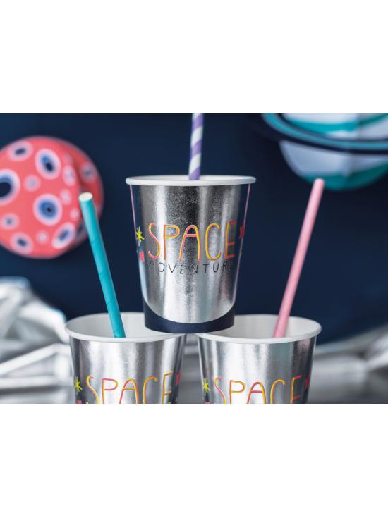 6 vasos "Space Adventure" de papel - Space Party