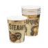 6 vasos Steampunk marrón - Steampunk Collection