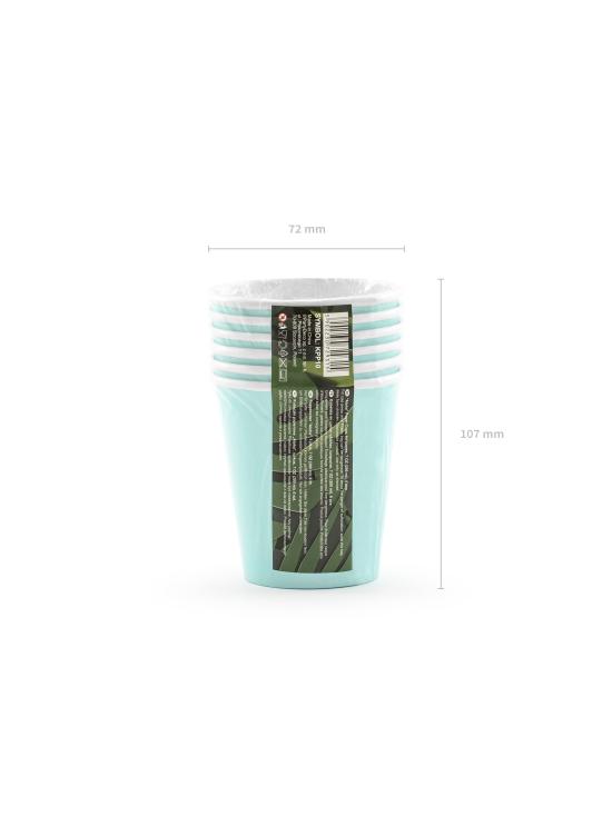 6 vasos azul turquesa - Aloha Turquoise