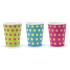 6 vasos estampado de lunares variados de papel - Colorful & holographic birthday