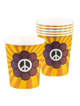 6 Vasos Fiesta Hippie 25cl