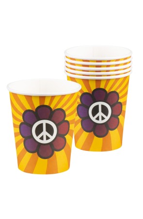 6 Vasos Fiesta Hippie 25cl