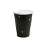 6 vasos negros con estrellas doradas de papel - New Year’s Eve Collection