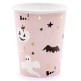6 vasos negros y rosas - Boo!