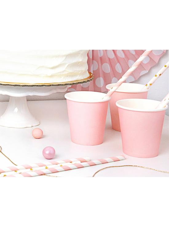 6 vasos rosas de papel - Sweets Collection