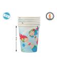 6 Vasos Sirenita Fiesta