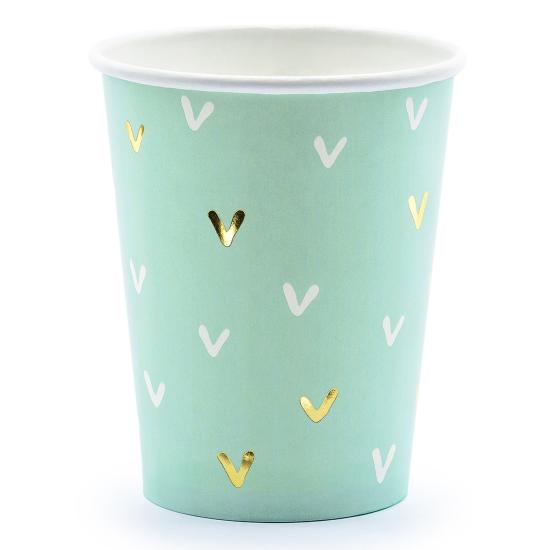 6 vasos verdes - Llama Party