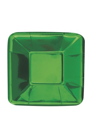 8 bandejas cuadradas verdes - Solid Colour Tableware