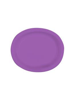 8 bandejas ovaladas morada - Línea Colores Básicos