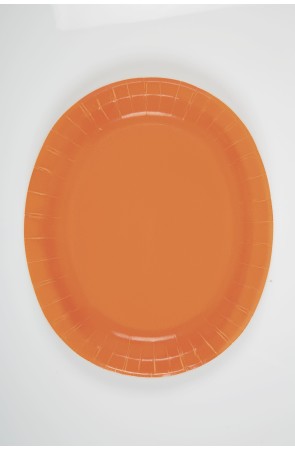 8 bandejas ovaladas naranja - Línea Colores Básicos