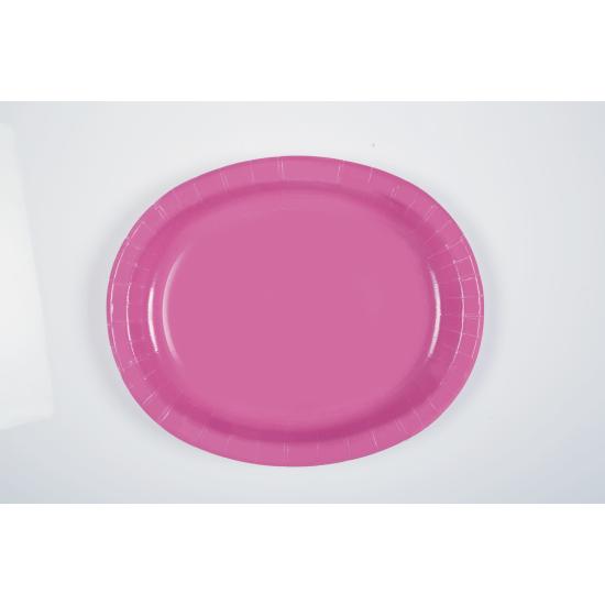 8 bandejas ovaladas rosas - Línea Colores Básicos 8 bandejas ovaladas rosas - Línea Colores Básicos