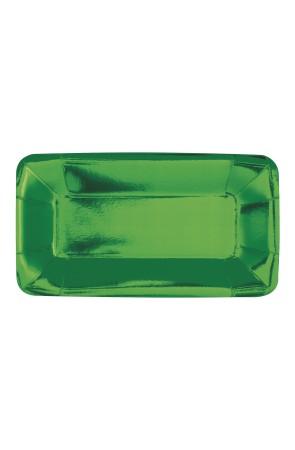 8 bandejas rectangulares verdes - Solid Colour Tableware