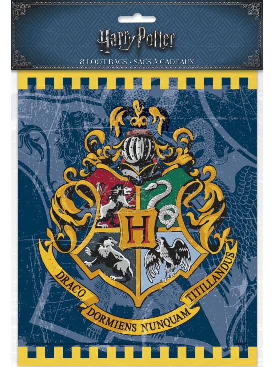 8 bolsas de chucherías de regalo Harry Potter - Hogwarts Houses