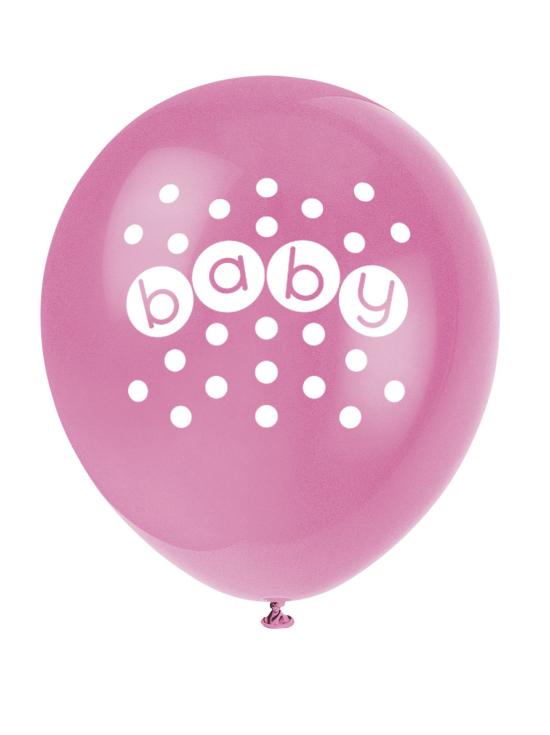8 globos (30 cm) - Pastel Baby Shower