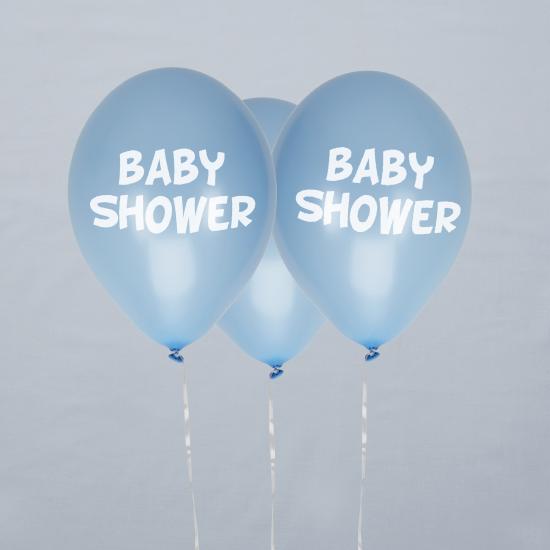 8 globos azules Baby Shower(30 cm) - Blue Star 8 globos azules Baby Shower(30 cm) - Blue Star