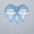 8 globos azules Baby Shower(30 cm) - Blue Star